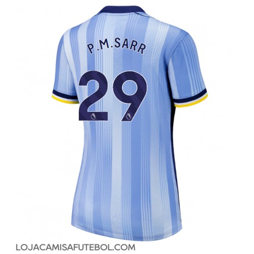 Camisa de Futebol Tottenham Hotspur Pape Matar Sarr #29 Equipamento Secundário Mulheres 2024-25 Manga Curta